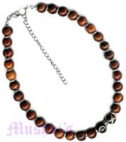 Wood Beaded Necklace - click here for large view